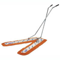 oates floormaster scissor dust control mop complete orange/white