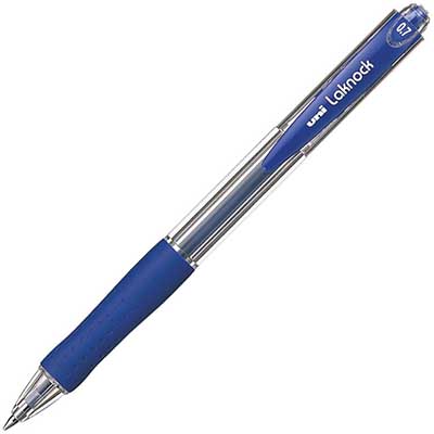 Image for UNI-BALL SN100 LAKNOCK RETRACTABLE BALLPOINT PEN 0.7MM BLUE from PaperChase Office National