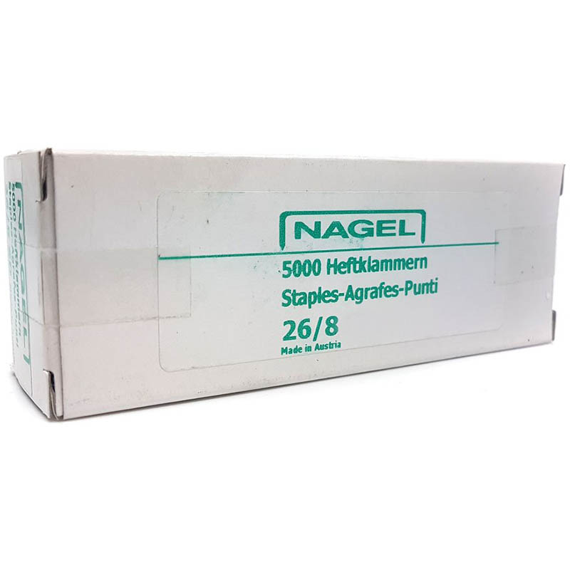 Image for NAGEL STAPLES 26/8 BOX 5000 from Aztec Office National