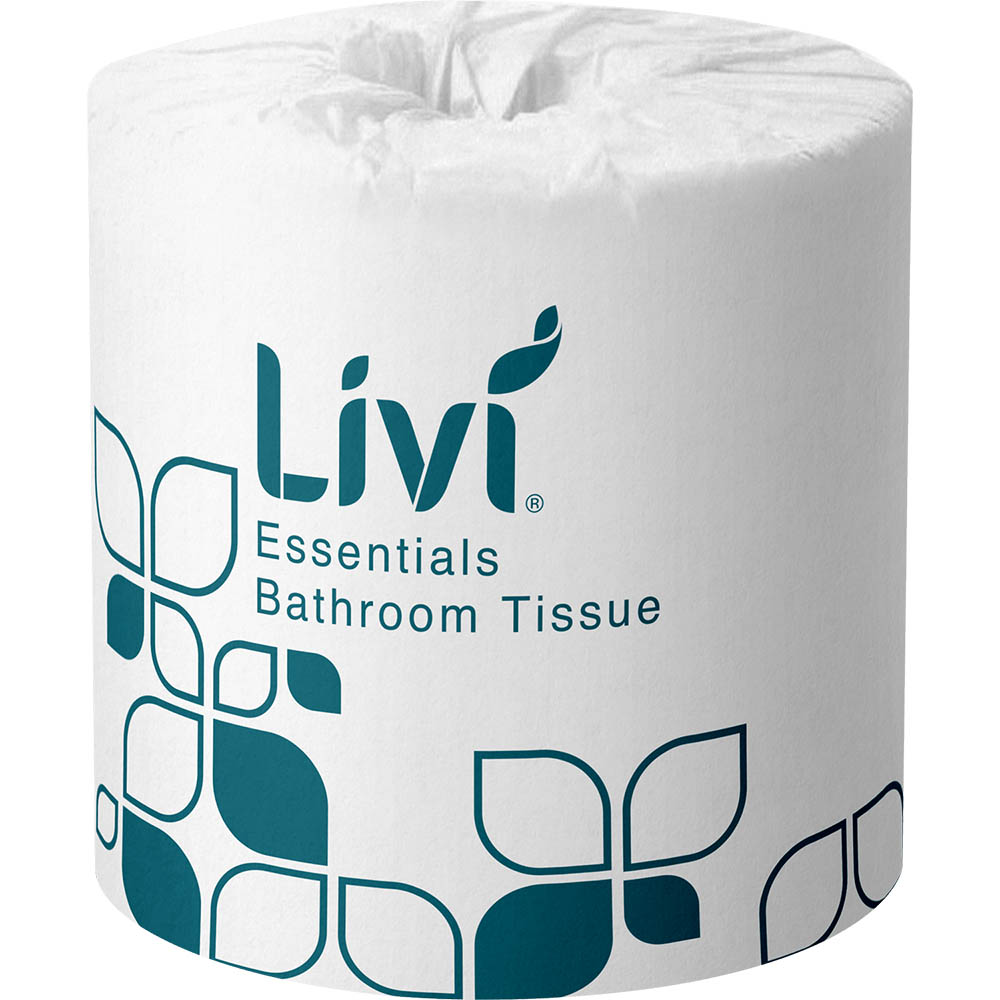 Image for LIVI ESSENTIALS 1001 TOILET TISSUE 2-PLY 400 SHEET CARTON 48 from Our Town & Country Office National