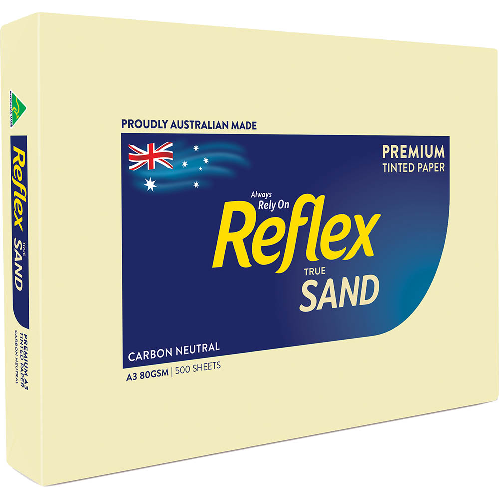 Image for REFLEX® COLOURS A3 COPY PAPER 80GSM SAND PACK 500 SHEETS from Office National Sydney Stationery