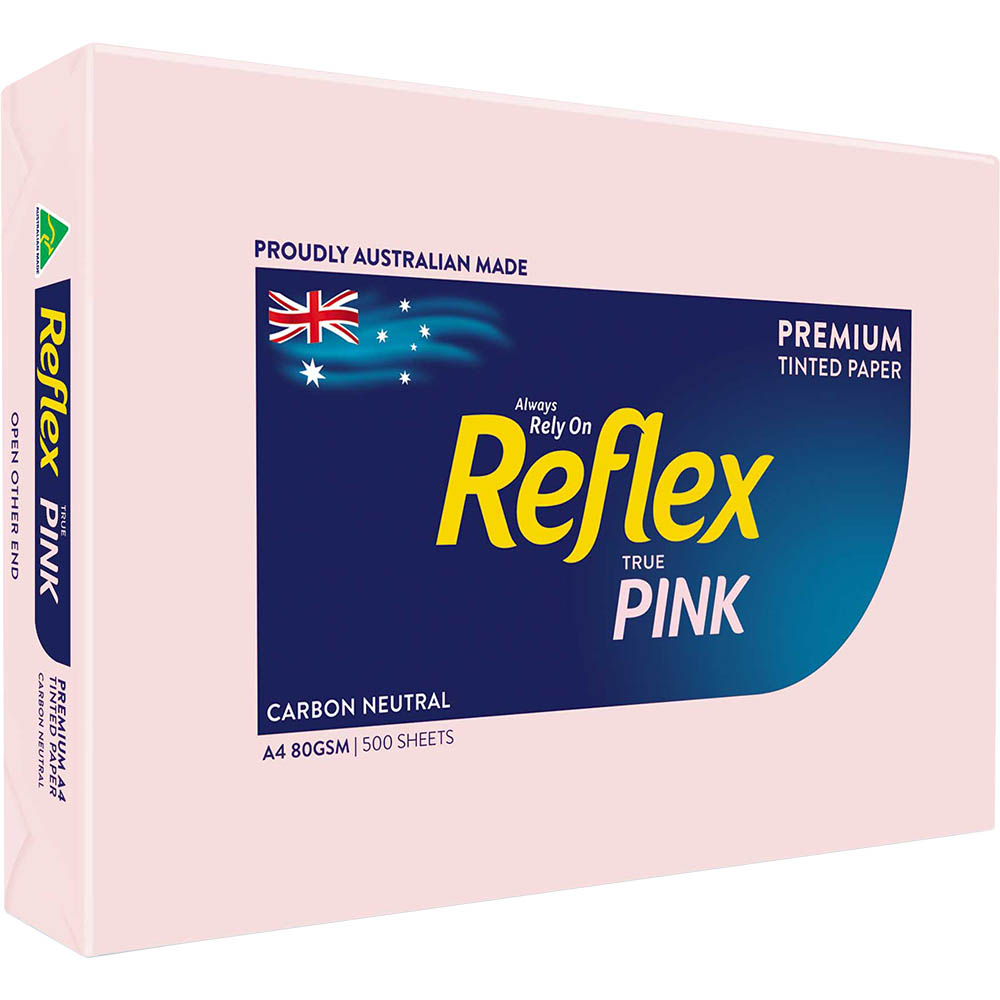 Image for REFLEX® COLOURS A4 COPY PAPER 80GSM PINK PACK 500 SHEETS from Office National Barossa