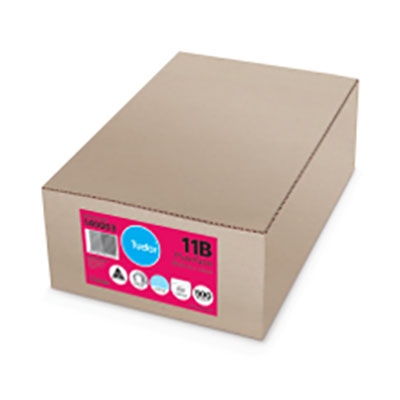 Image for TUDOR 11B ENVELOPES SECRETIVE WALLET PLAINFACE PRESS SEAL 80GSM 90 X 145MM WHITE BOX 500 from Angletons Office National