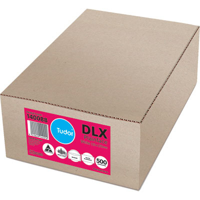 Image for TUDOR DLX ENVELOPES BANKER PLAINFACE MOIST SEAL 80GSM 120 X 235MM WHITE BOX 500 from Connelly's Office National