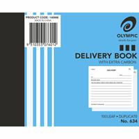 olympic 634 delivery book carbon duplicate 100 leaf 100 x 125mm