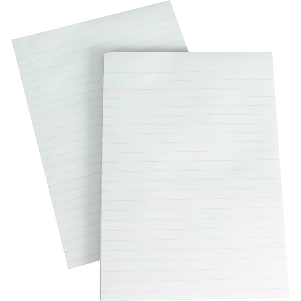 Image for OLYMPIC WRITING PAD 8MM RULED 50GSM 200 PAGE A4 WHITE from Discount Office National
