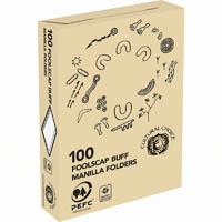 cultural choice manilla folder foolscap buff box 100