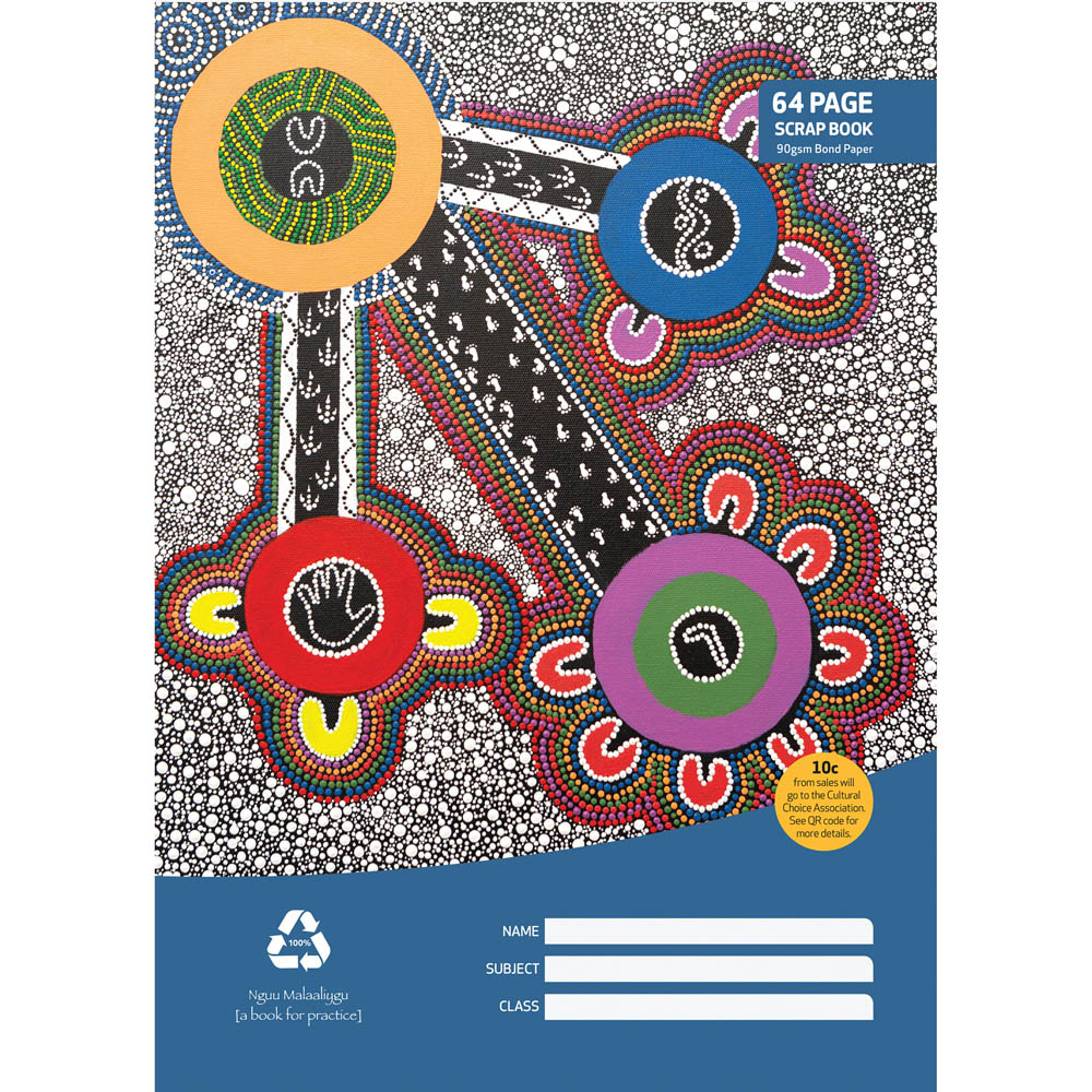 Image for CULTURAL CHOICE SCRAPBOOK 64 PAGE 100GSM 335 X 240MM MOTIF from SBA Office National - Darwin