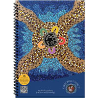 cultural choice notebook spiral bound 8mm ruled 70gsm 200 page a5 motif
