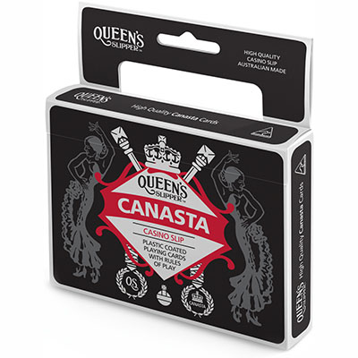 Image for QUEENS SLIPPER PLAYING CARDS CANASTA DOUBLE PACK from OFFICE NATIONAL CANNING VALE