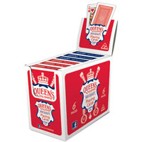 queens slipper playing cards 52s singles pack box 12