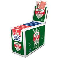 queens slipper playing cards 500s singles pack box 12