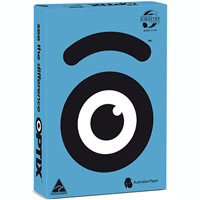 optix coloured a4 copy paper 160gsm inga turquoise pack 200 sheets