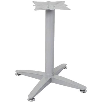 Image for RAPIDLINE 4 STAR TABLE BASE BRUSHED SILVER from Office National