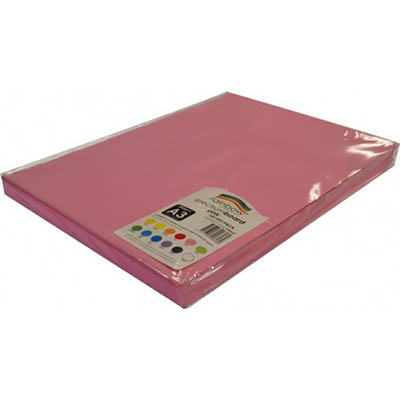 Image for RAINBOW SPECTRUM BOARD 220GSM A3 HOT PINK PACK 100 from PaperChase Office National