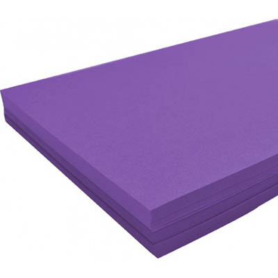 Image for RAINBOW SPECTRUM BOARD 220GSM A4 PURPLE PACK 100 from Complete Stationery Office National (Devonport & Burnie)