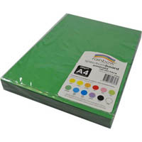 rainbow spectrum board 220gsm a4 emerald green pack 100