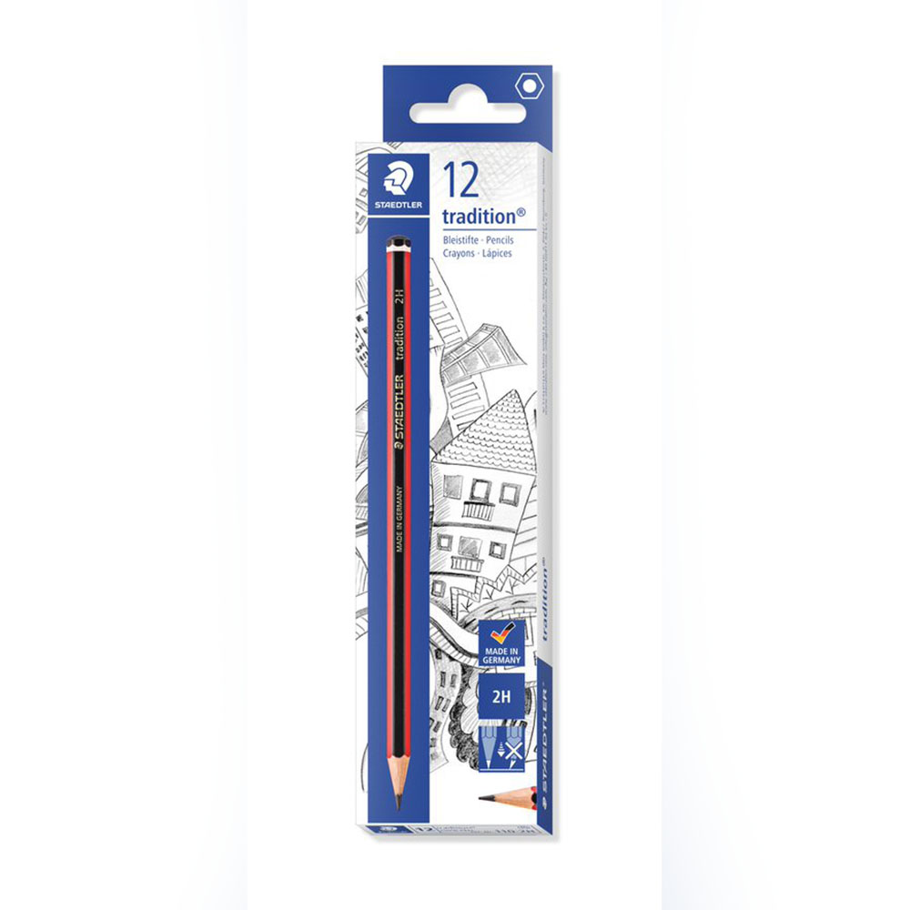 Image for STAEDTLER 110 TRADITION GRAPHITE PENCILS 2H BOX 12 from Office National Sydney Stationery