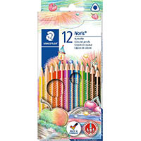 staedtler 127 noris club triangular coloured pencils assorted box 12