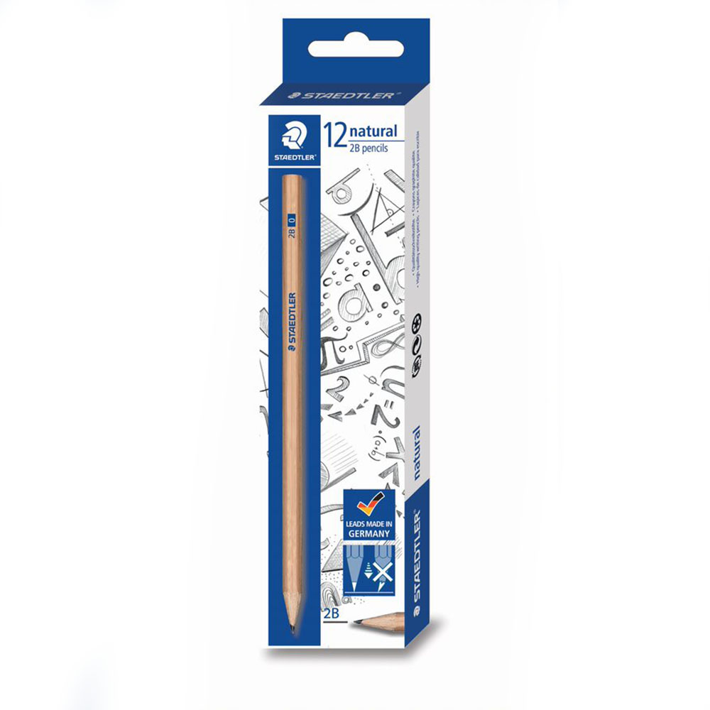 Image for STAEDTLER 130 NATURAL GRAPHITE PENCILS 2B BOX 12 from Officebarn Office National