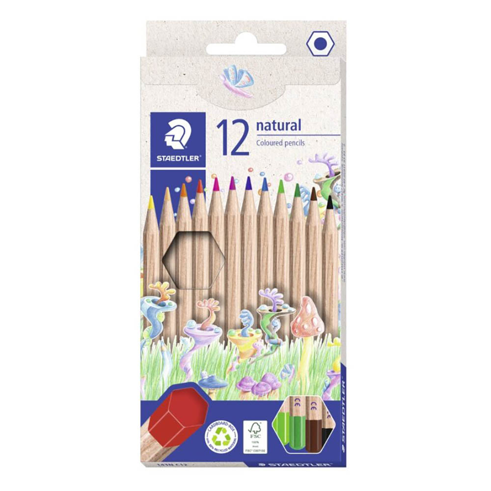 Image for STAEDTLER COLOURED PENCILS NATURAL PACK 12 from Our Town & Country Office National