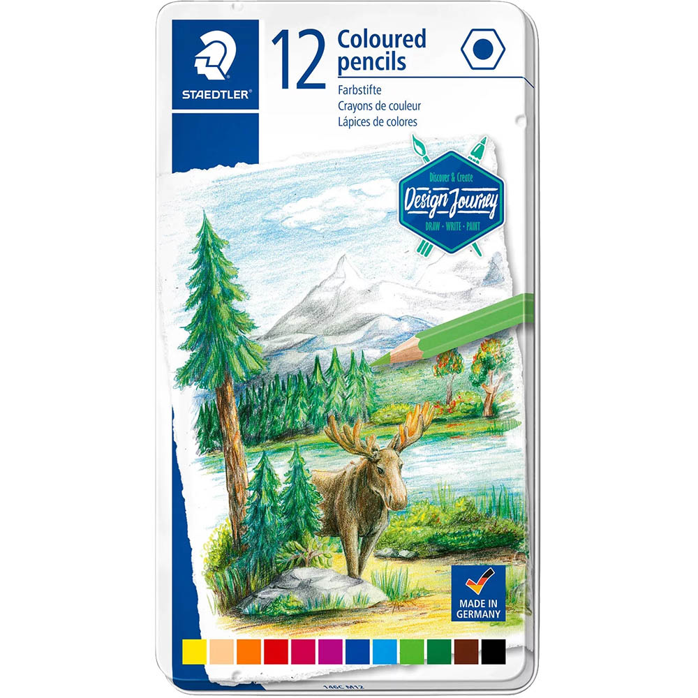 Image for STAEDTLER 146C COLOURED PENCILS ASSORTED PACK 12 from Paul John Office National