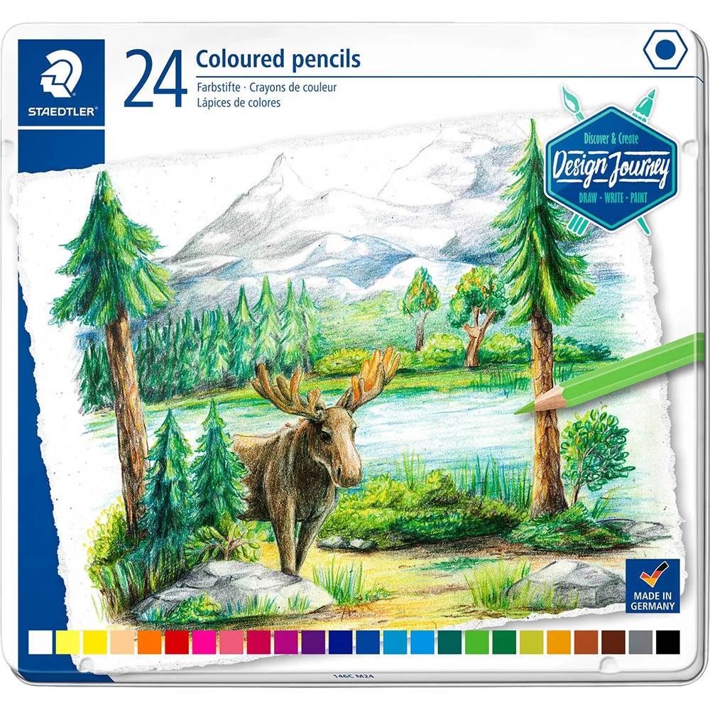 Image for STAEDTLER 146C COLOURED PENCILS ASSORTED PACK 24 from Chris Humphrey Office National