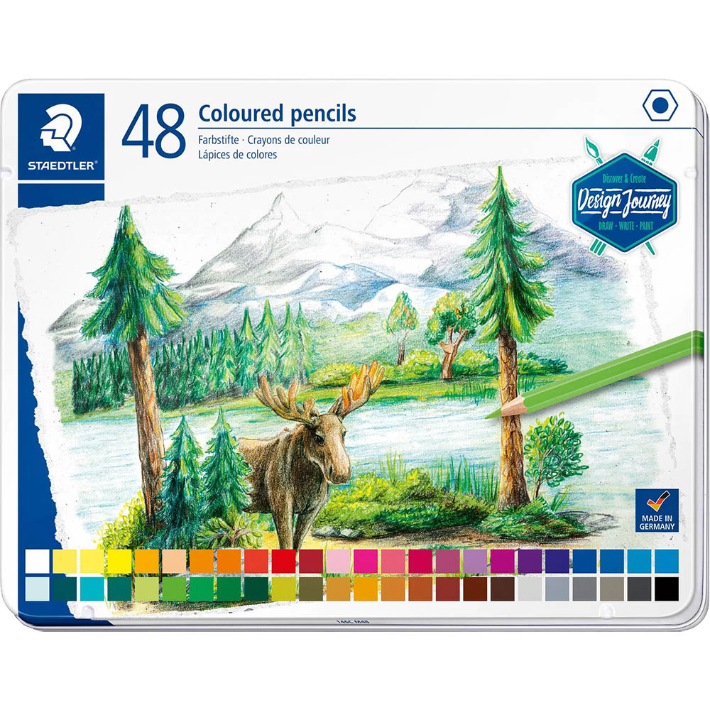 Image for STAEDTLER 146C COLOURED PENCILS ASSORTED PACK 48 from Aztec Office National