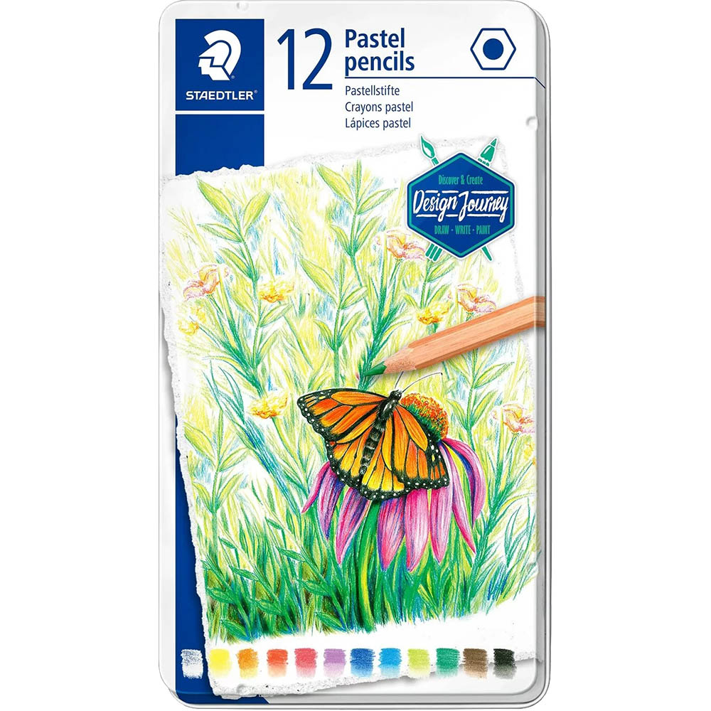 Image for STAEDTLER 146P DESIGN JOURNEY PENCILS PASTEL ASSORTED PACK 12 from OFFICE NATIONAL CANNING VALE