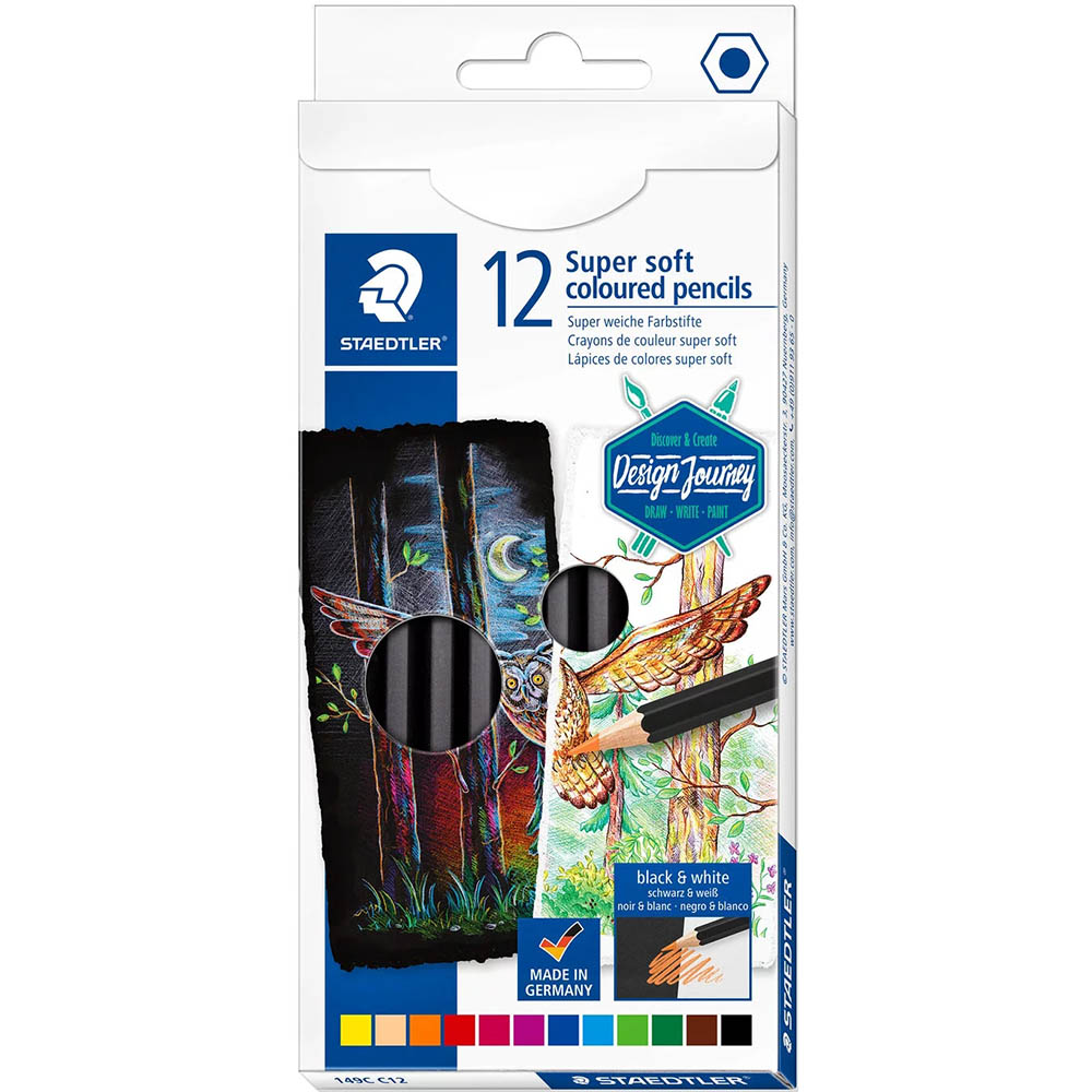 Image for STAEDTLER 149C DESIGN JOURNEY SOFT PENCILS ASSORTED PACK 12 from Discount Office National