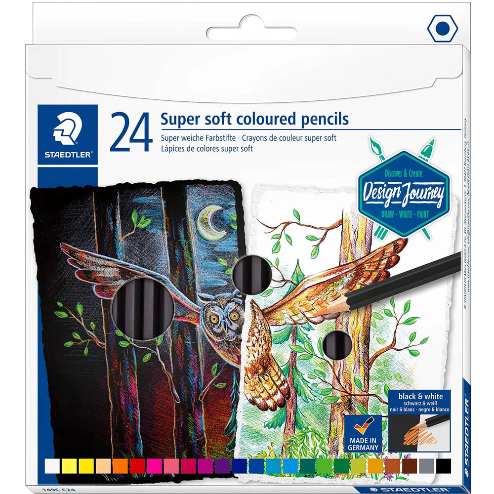 Image for STAEDTLER 149C DESIGN JOURNEY SOFT PENCILS ASSORTED PACK 24 from Office National Perth CBD