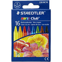 staedtler 220 noris club wax crayons assorted box 16