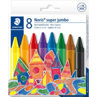 staedtler 226 noris super jumbo wax crayons assorted pack 8