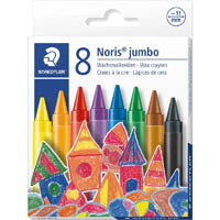 staedtler 229 noris jumbo wax crayons assorted pack 8