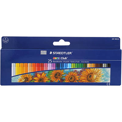 Image for STAEDTLER 241 NORIS CLUB OIL PASTELS ASSORTED BOX 24 from Coleman's Office National