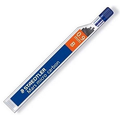 Image for STAEDTLER 250 MARS MICRO CARBON MECHANICAL PENCIL LEAD REFILL B 0.9MM TUBE 12 from Office National Gladstone