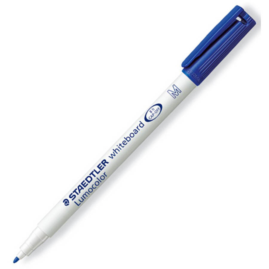 Image for STAEDTLER 301 LUMOCOLOR WHITEBOARD PEN BLUE BOX 10 from PaperChase Office National