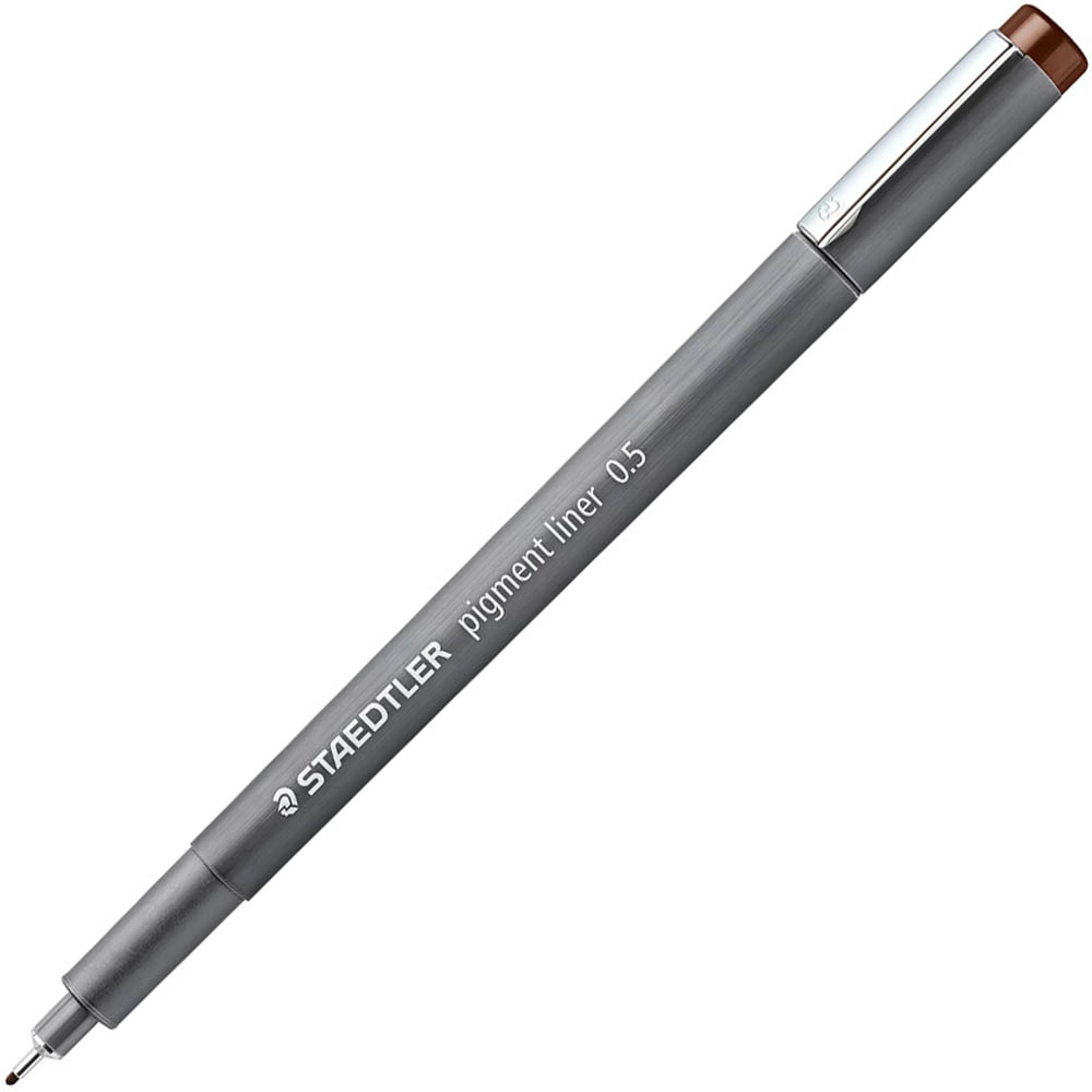 Image for STAEDTLER 308 PIGMENT LINER FINELINER 0.5MM BROWN from Surry Office National