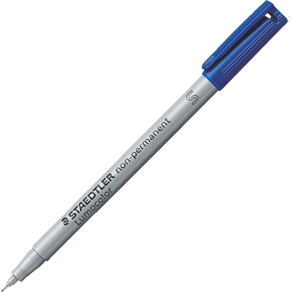Image for STAEDTLER 311 LUMOCOLOR NON-PERMANENT MARKER BULLET SUPERFINE 0.4MM BLUE from Discount Office National