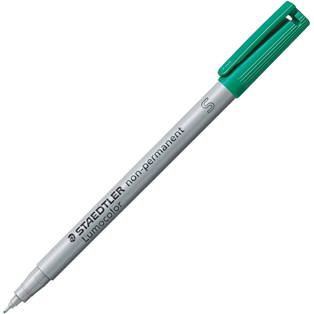 Image for STAEDTLER 311 LUMOCOLOR NON-PERMANENT MARKER BULLET SUPERFINE 0.4MM GREEN from Office National Perth CBD