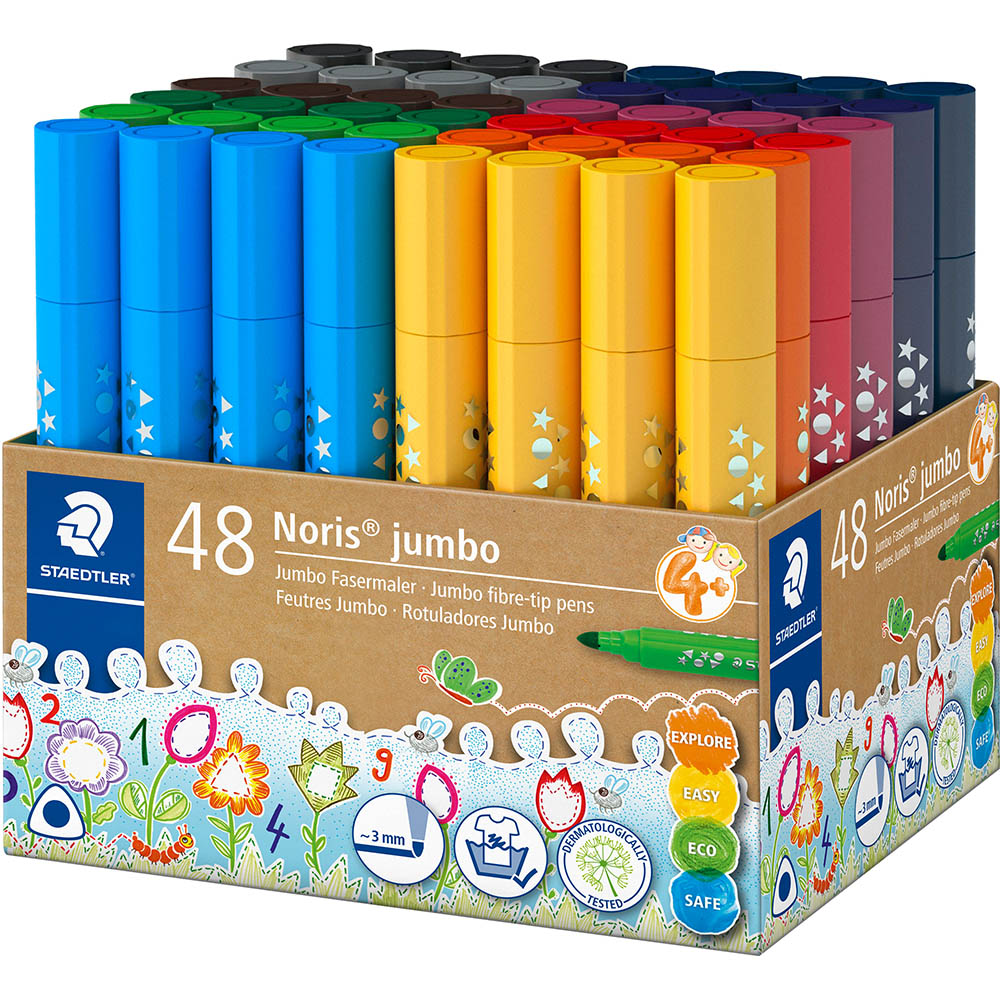 Image for STAEDTLER 328 NORIS CLUB TRIANGULAR FIBRE TIP PENS 3.0MM ASSORTED PACK 48 from Office National Limestone Coast