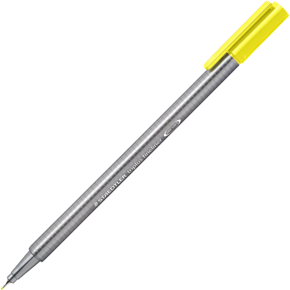 Image for STAEDTLER 334 TRIPLUS FINELINE PEN LIGHT YELLOW BOX 10 from OFFICE NATIONAL CANNING VALE