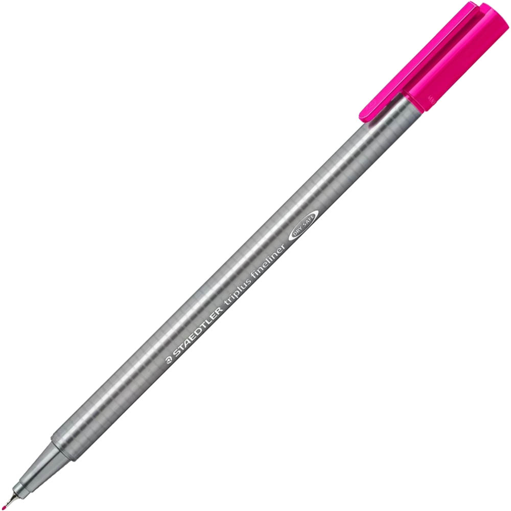 Image for STAEDTLER 334 TRIPLUS FINELINE PEN MAGENTA BOX 10 from Coffs Coast Office National