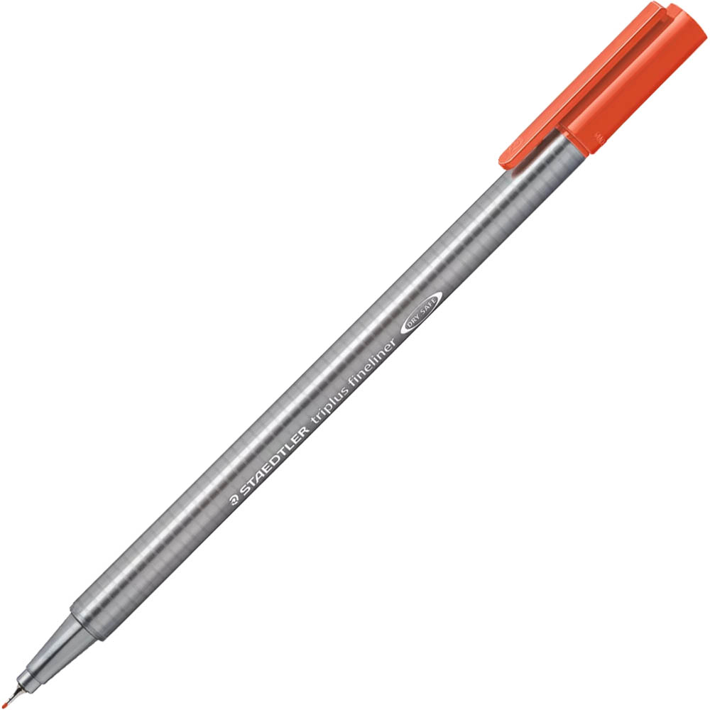 Image for STAEDTLER 334 TRIPLUS FINELINE PEN SCARLET RED BOX 10 from OFFICE NATIONAL CANNING VALE