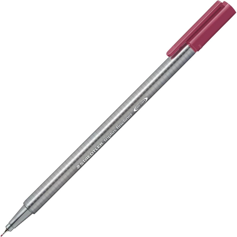 Image for STAEDTLER 334 TRIPLUS FINELINE PEN MAUVE BOX 10 from OFFICE NATIONAL CANNING VALE