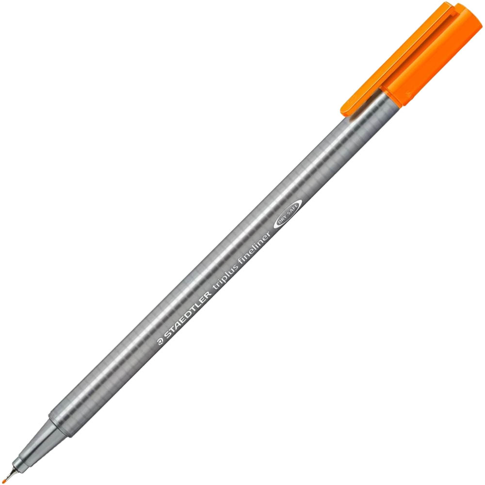 Image for STAEDTLER 334 TRIPLUS FINELINE PEN ORANGE BOX 10 from Discount Office National