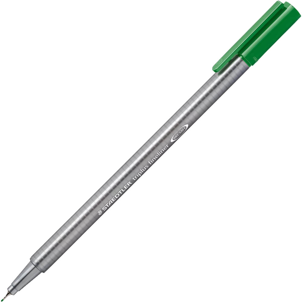Image for STAEDTLER 334 TRIPLUS FINELINE PEN SAP GREEN BOX 10 from OFFICE NATIONAL CANNING VALE