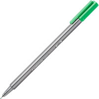 staedtler 334 triplus fineline pen pale green box 10