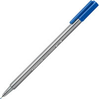 staedtler 334 triplus fineline pen delft blue box 10