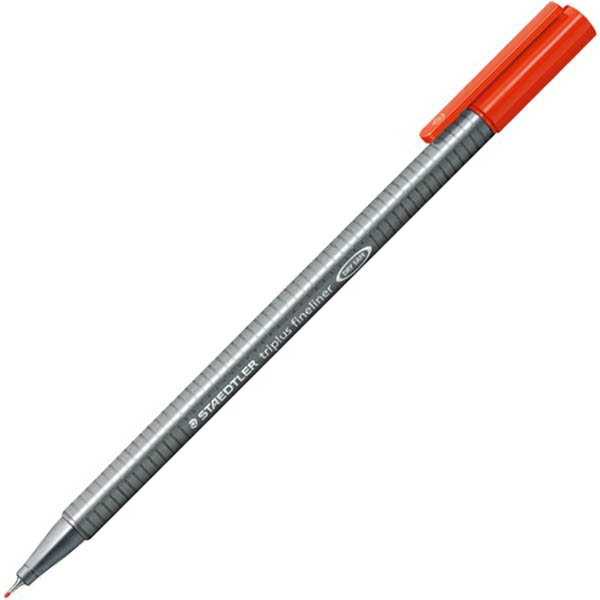 Image for STAEDTLER TRIPLUS 334 FINELINER SUPERFINE PEN 0.3MM RED from Office National Perth CBD
